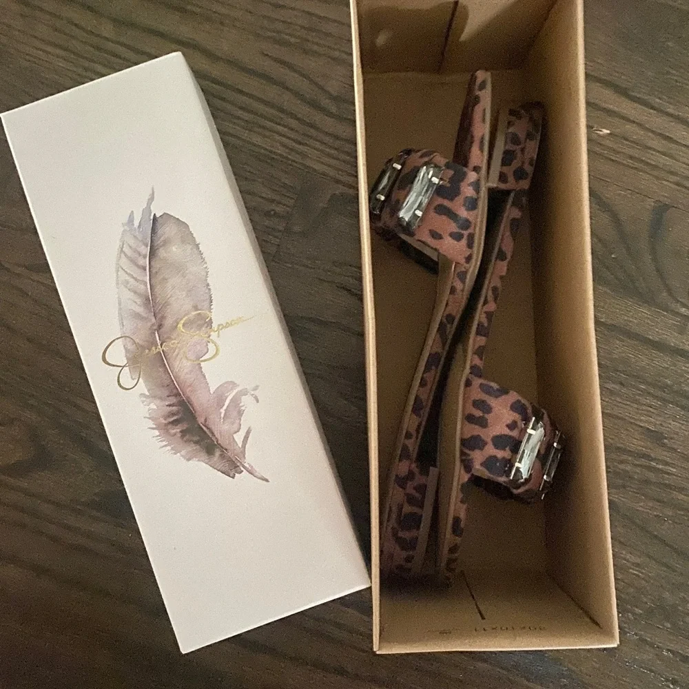 Jessica Simpson Leopard Sandals - Picture 3 of 5